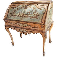 Fabulous 18th Century Painted Venetian Desk