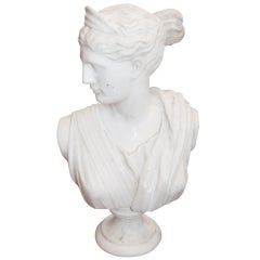 19thc. Marble Diana