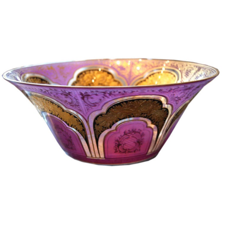 19th Century. Italian Murano Glass Bowl