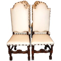Set of 6 19th Century Walnut Chairs 10