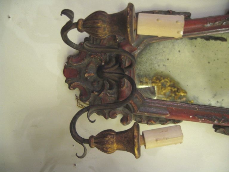 Pair 19th Century Italian Sconces For Sale 3