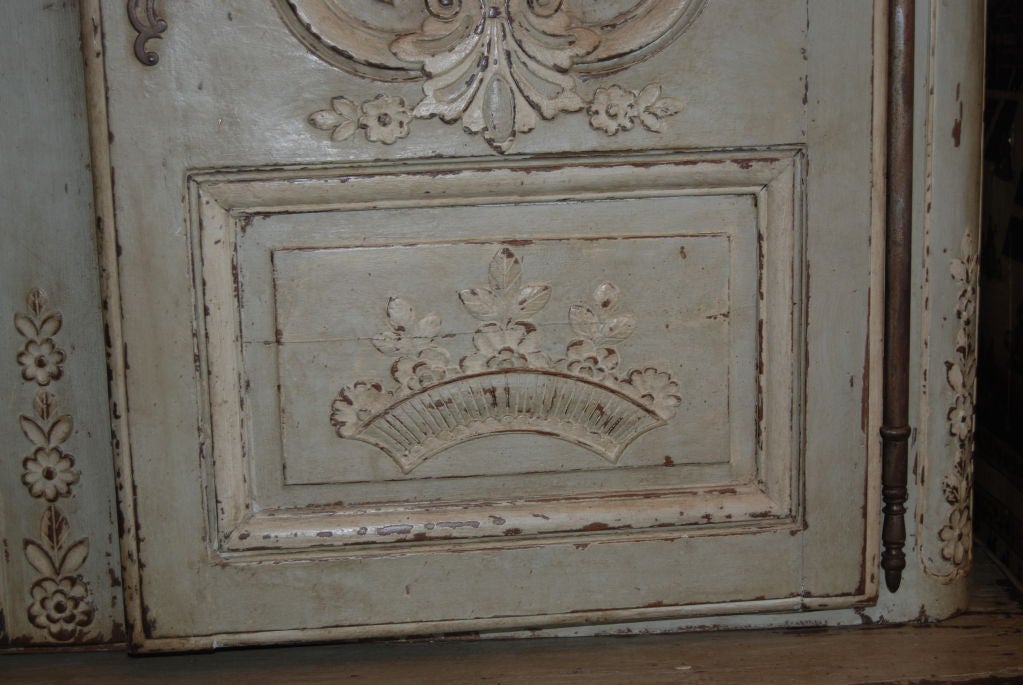 18thc. Painted Buffet deux Corps