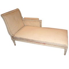 19th c. Painted Chaise