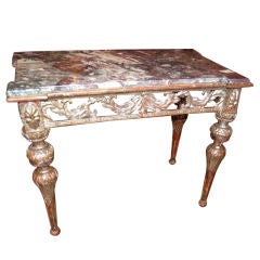 Antique 18th c. Italian Silverwood Console