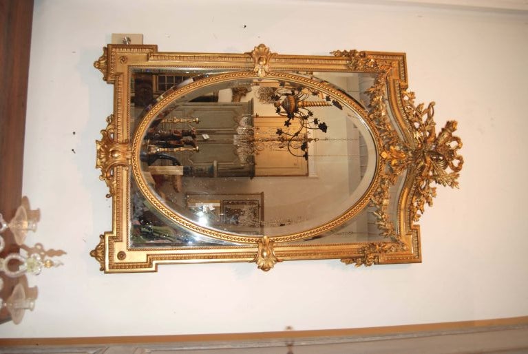 Napoleon III Giltwood Mirror