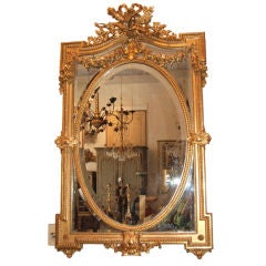 Napoleon III Giltwood-Spiegel
