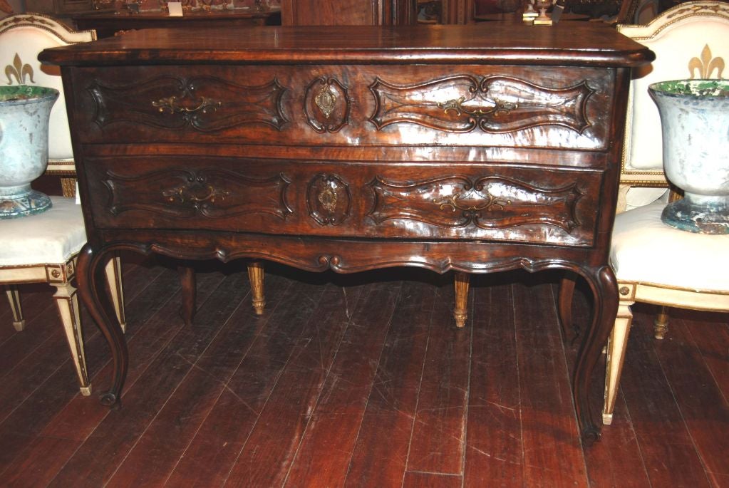 18th c. Italian Tuscan Walnut Commode