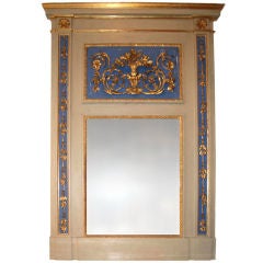 19thc. Italian Trumeau Mirror 10
