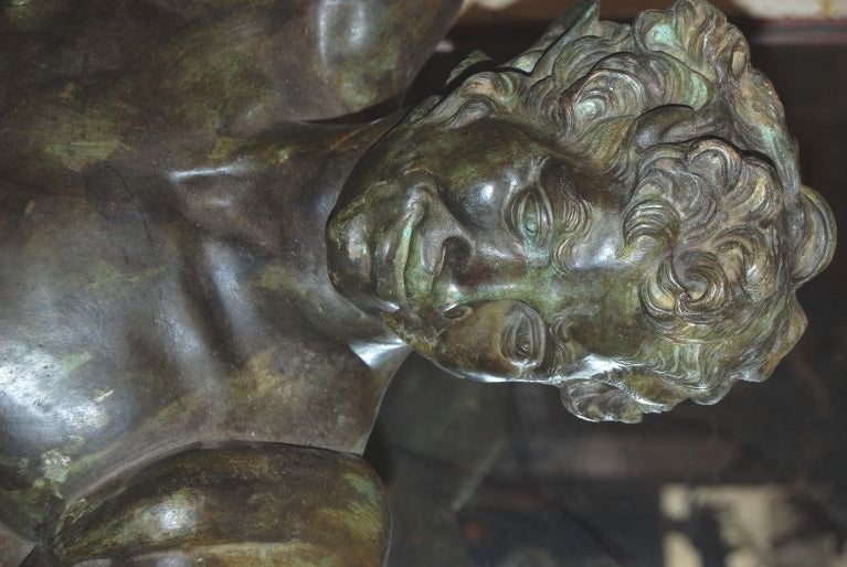 19th c. Bronze Buste of Pan