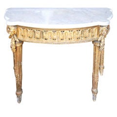18th c. Carved and Gilded Italian Console 18th c. Carved and Gilded Italian Console
