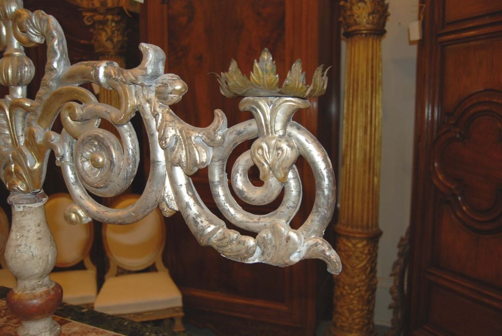 italien 19e siècle. Silverwood  Chandelier en vente