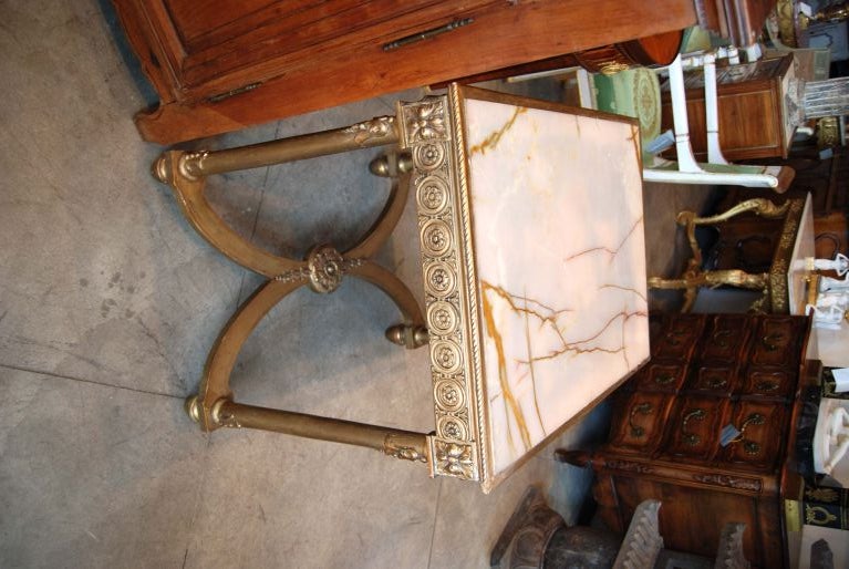 19th c. Napoleon III Giltwood Table