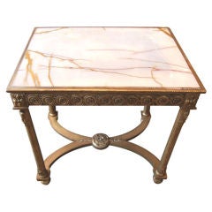 19th c. Napoleon III Giltwood Table