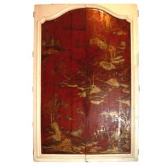 Mounted 18thc. Chinoserie Doors 3