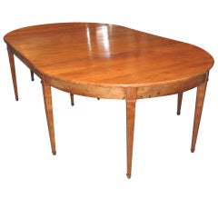 XVIIIe siècle Table à manger Directoire en poirier