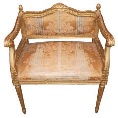 Napoleon III Giltwood Bench