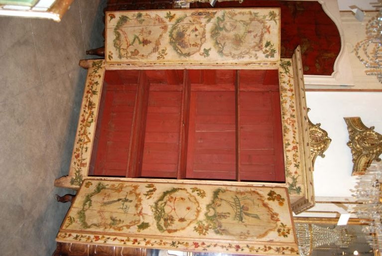 19thc. Painted Armoire 1