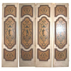 3 Painted Chinois Doors