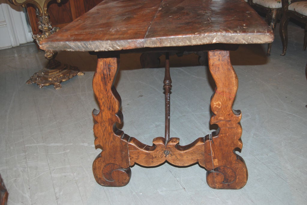 French 18th C. Walnut Refectory Table For Sale