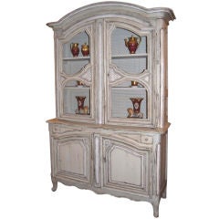 19th c. Painted Buffet Deux Corps