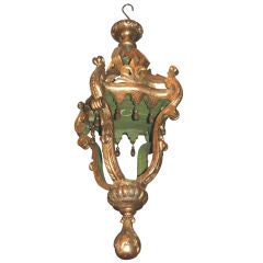 19th c. Giltwood Lantern