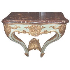 19th c. Painted and Gilded Console 12