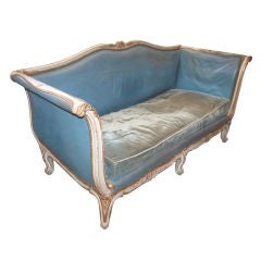 Large 19th c. Painted and Gilded Canape