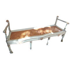 19th c. Painted Italian Bench