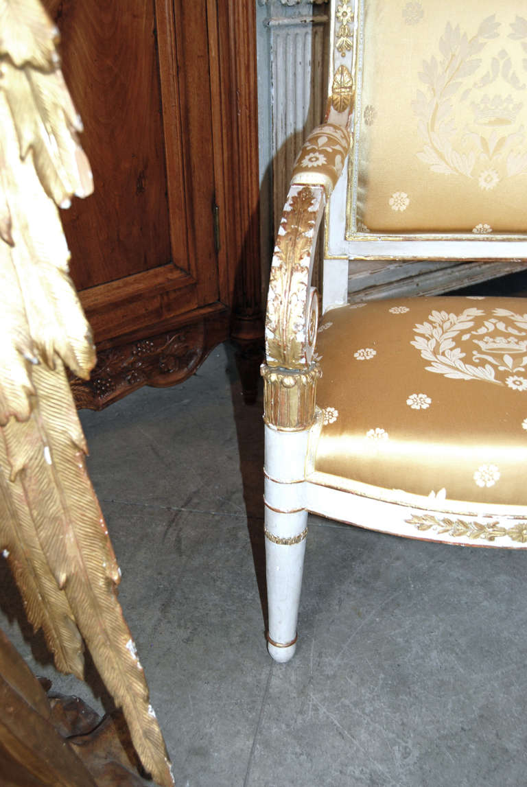 French Pair of Period Consular Chairs For Sale