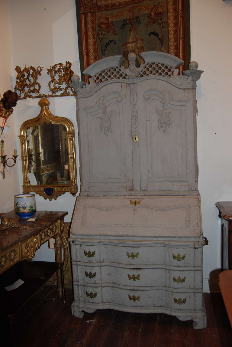 18th Century Swedish secretary attributed to Lorentz Nielson, furniture maker to the Royal Family.
