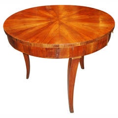 19th Century Italian Directoire Walnut Center Table