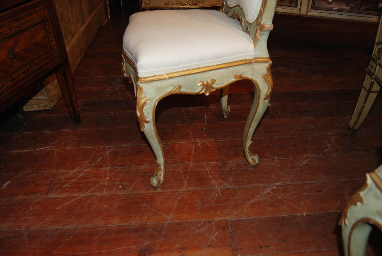 Set of 8 19thc. Ventian Chairs 1