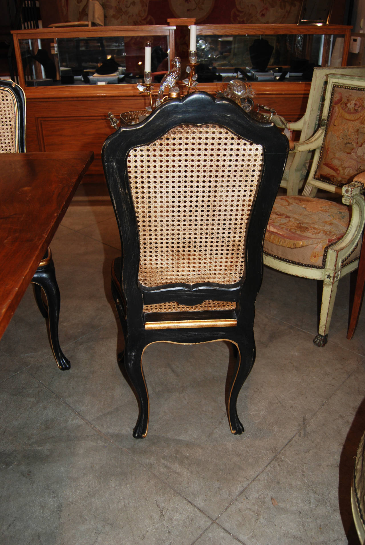Set of 10 Italian Belle Epoch Dining Chairs 1