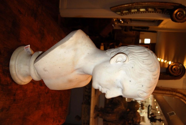 19thc. Marble Caesar In Good Condition In New Orleans, LA