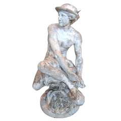 19th c. Stone Statue Mercury
