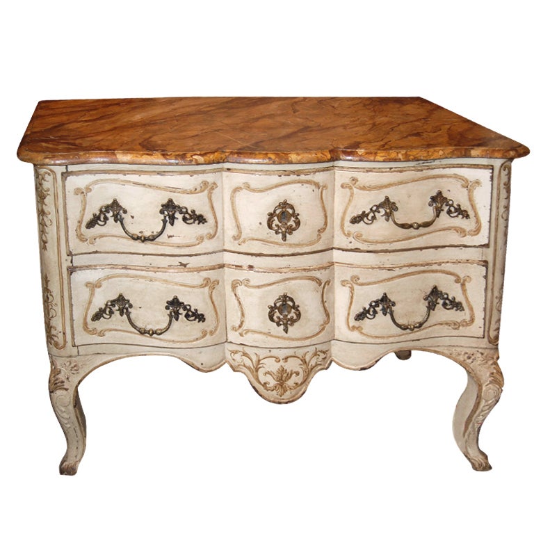 19th c. Italian Painted Commode For Sale