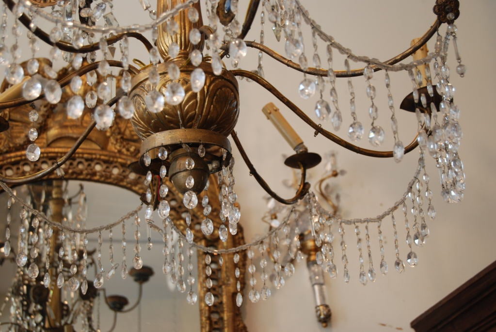 19th Century 19thc. Genovese Chandelier For Sale