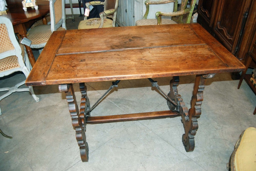 18th Century and Earlier 18th c. Walnut Refectory Table For Sale