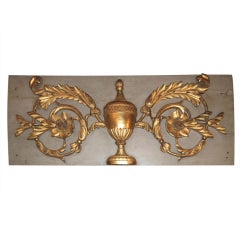 19thc. Giltwood Architectural Panel