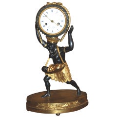 Exceptional 19th Century Bronze Sauvage Clock 8