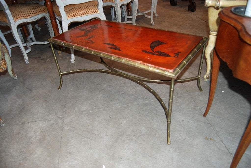 Mid-Century Chinoserie Coffee Table In Good Condition In New Orleans, LA