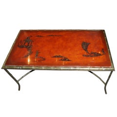Mid-Century Chinoserie Coffee Table 7