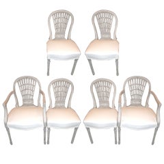 Set of 6 Belle Epoch Painted Dining Chairs