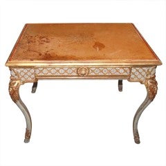 19thc. Carved and Gilded Writing Table