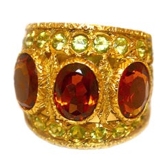 Buccellati Gold and Citrine  ring