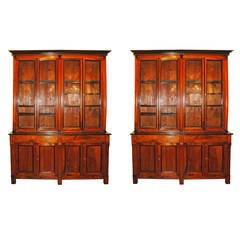 One 19thc Walnut Bibliotecque 7