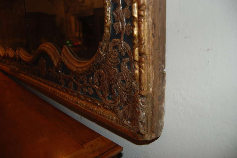 Wood 18th Century Venetian Mirror