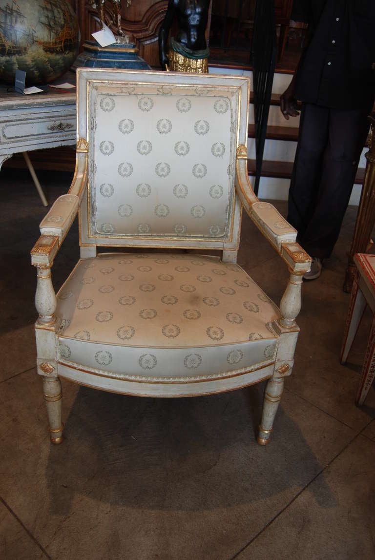 18th Century and Earlier Period Louis XVI Armchair For Sale