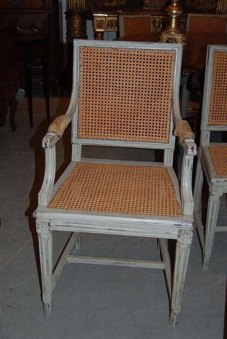 Eight 19th Century Painted Chairs 1