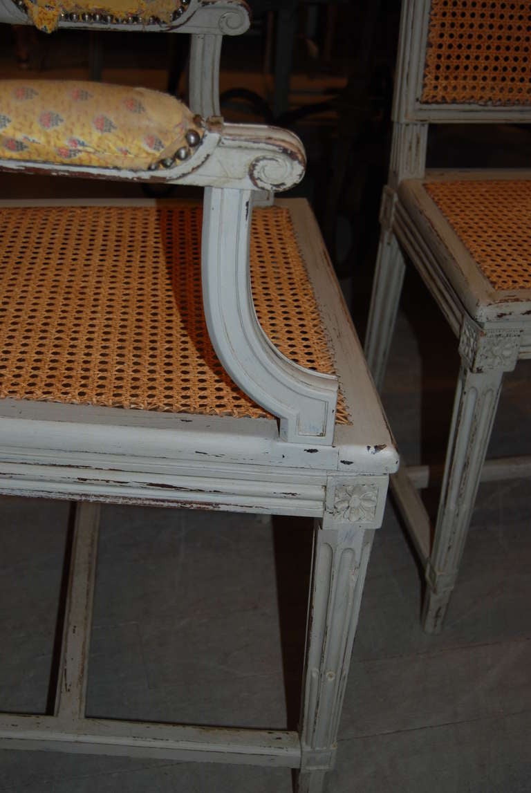 Eight 19th Century Painted Chairs In Good Condition In New Orleans, LA